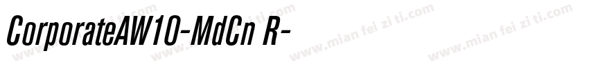 CorporateAW10-MdCn R字体转换